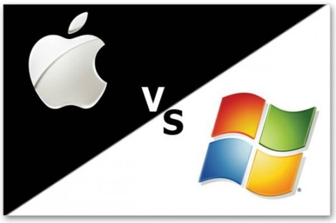 Apple and Windows trade mark signs