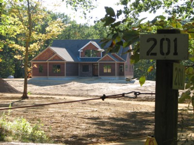 Newly built residence for Brian and Donna Kaitbenski.