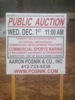 Auction sign 