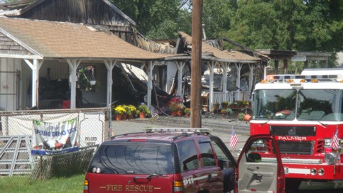 Destroyed AGWAY store around 11  
a.m.